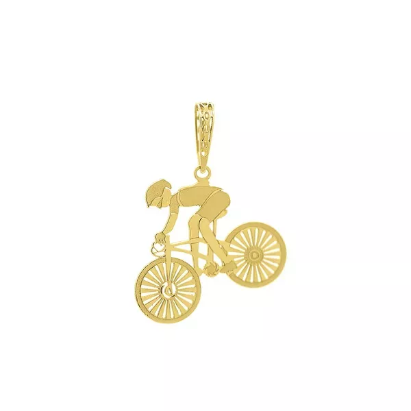 Pingente De Ouro 18k Ciclismo