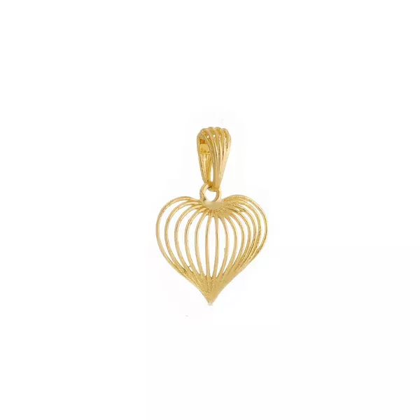 Pingente De Ouro 18k Coração em Harmonia 
