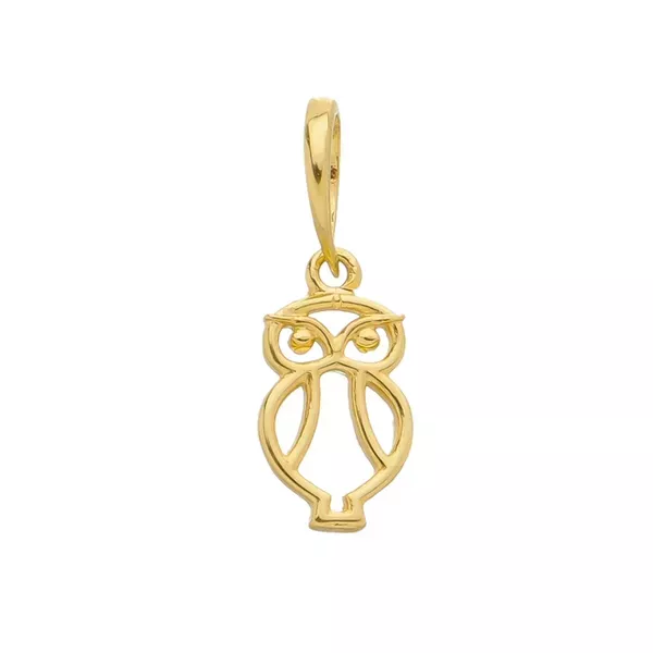 Pingente de Ouro 18k Corujinha