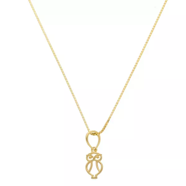 Pingente de Ouro 18k Corujinha