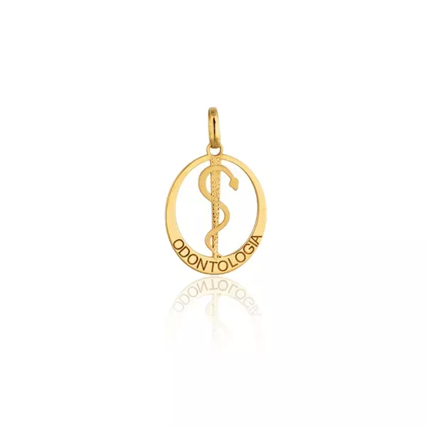 Pingente De Ouro 18k Formatura De Odontologia