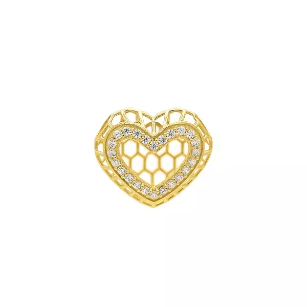 Pingente De Ouro 18k Heart Glow