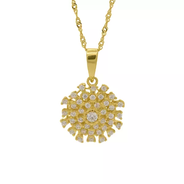 Pingente De Ouro 18k Margarida 