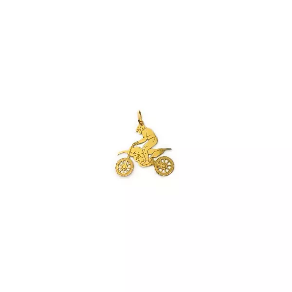 Pingente De Ouro 18k Motocross