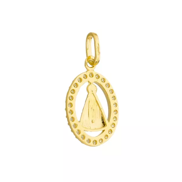Pingente De Ouro 18k Nossa Senhora Aparecida