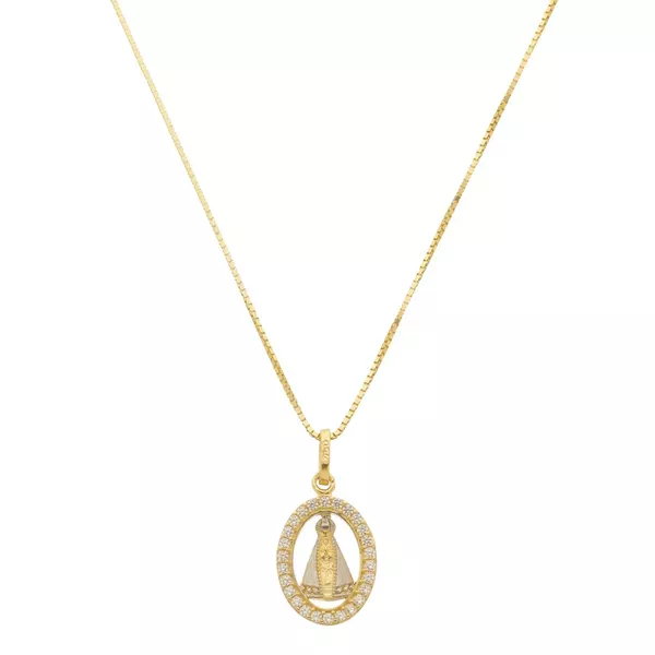 Pingente De Ouro 18k Nossa Senhora Aparecida