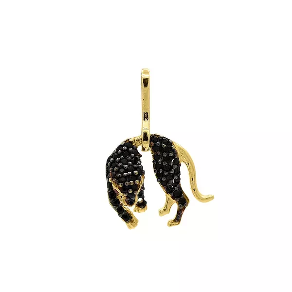 Pingente De Ouro 18k Pantera Negra Pequeno