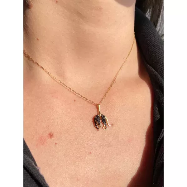 Pingente De Ouro 18k Pantera Negra Pequeno
