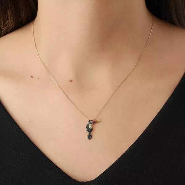 Pingente De Ouro 18k Tucano Pequeno