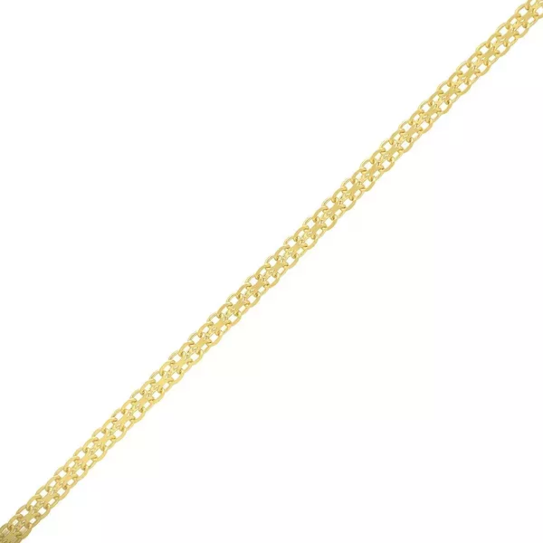 Pulseira De Ouro 18k Bismarck De 2,0mm Com 18cm