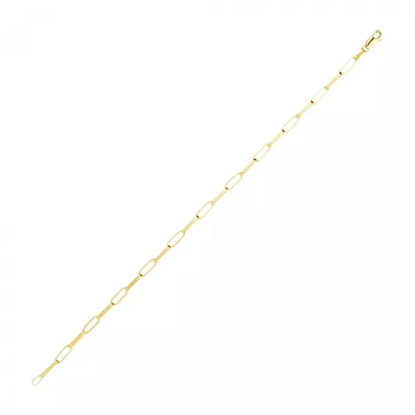 Pulseira De Ouro 18k Cartie Ovalada De 2,3mm Com 21cm