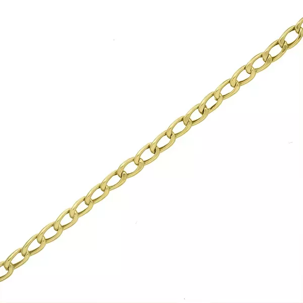 Pulseira De Ouro 18k Groumet De 2,3mm Com 20cm