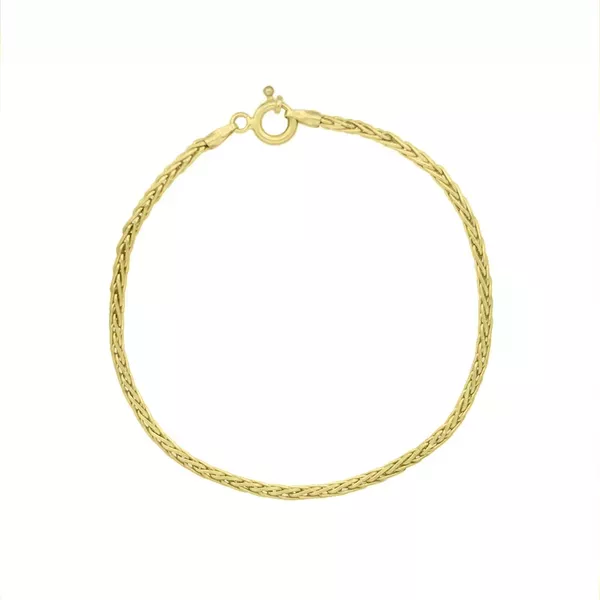 Pulseira De Ouro 18k Palmeira