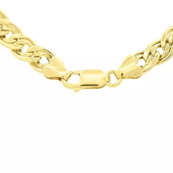 Pulseira De Ouro 18k Romana De 5,6mm Com 18cm