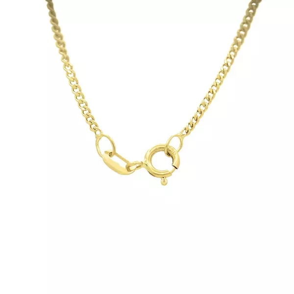 Pulseira Infantil Ouro 18k Groumet De 0,5mm Com 13cm