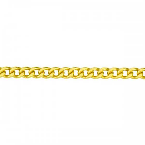 Corrente De Ouro 18k Groumet De 2,3mm Com 60cm