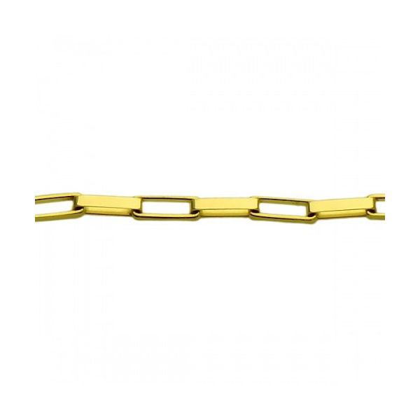 Corrente De Ouro 18k Veneziana Longa De 1,2mm Com 80cm