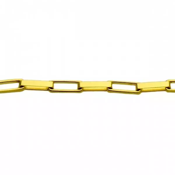 Corrente De Ouro 18k Veneziana Longa De 1,2mm Com 45cm