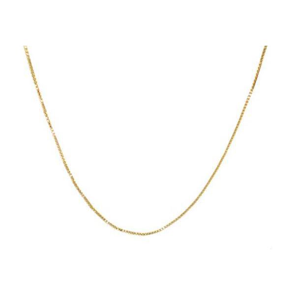 Corrente De Ouro 18k Veneziana De 1,0mm Com 50cm