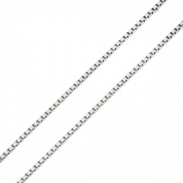 Corrente De Prata 925 Veneziana De 0,7 mm Com 50cm