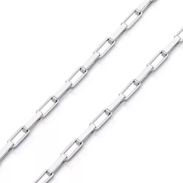 Corrente De Prata 925 Veneziana Longa De 1,8mm Com 70cm