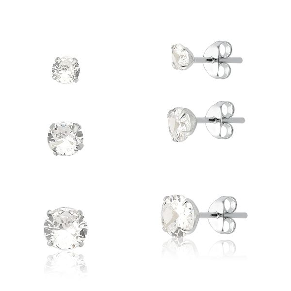 Kit De Prata 925 Trio Ponto De Luz 2, 3 e 4mm
