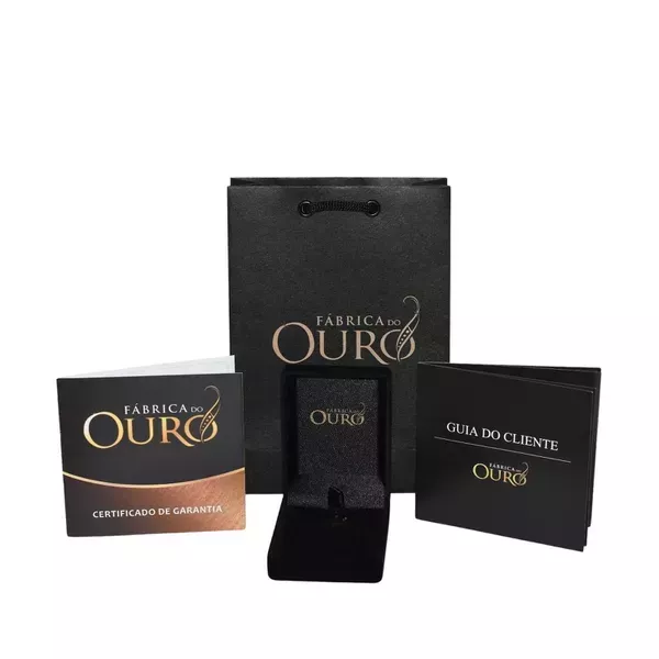 Tornozeleira De Ouro 18k Lacraia De 3,7mm Com 27cm