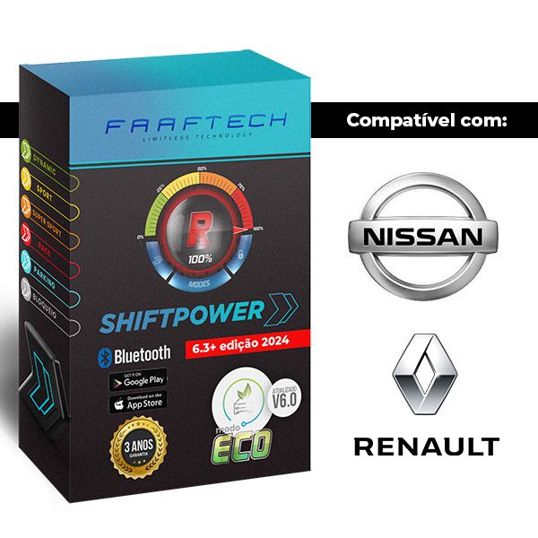 Pedal Shift Power Ft-Sp21+ Modulo Acelerador Chip Plug E Play Bluetooth App