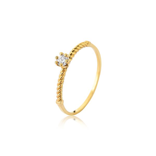 Anel Delicado em Ouro 18k