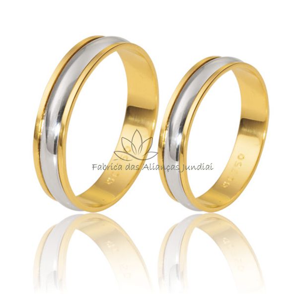 Lindas Alianças Para Bodas De Prata Em Ouro 18k