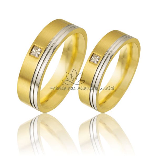 Lindas Alianças Em Ouro 18k Para Bodas De Prata