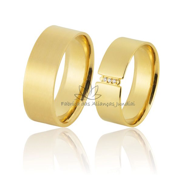 Aliança em Ouro 18K com Entrega Rápida 