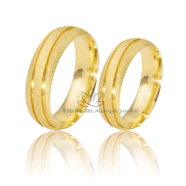 Aliança para Casamento em Ouro 10K 