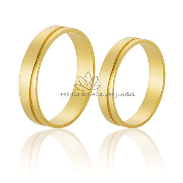 Aliança em Ouro 18k com Frete Gratis 