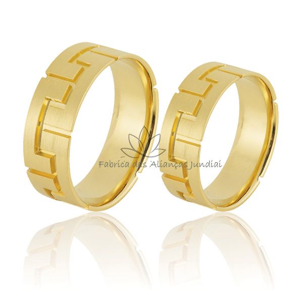 Aliança para Noivado em Ouro 18K 