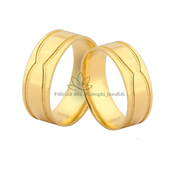Alianças Personalizadas Em Ouro 18k