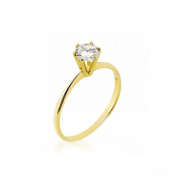 Anel em Ouro 18k com Zircônia