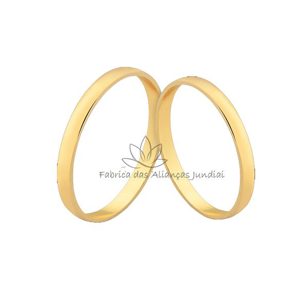 Aliança Sem Ouro 18k Para Noivado Ou Casamento