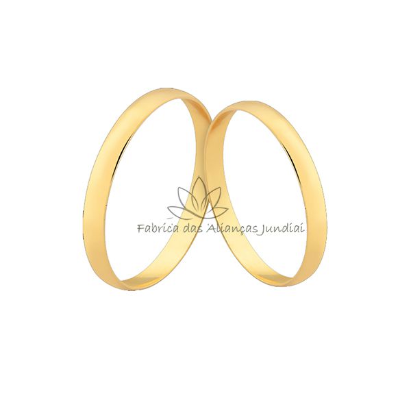 Alianças Polidas Em Ouro 18k