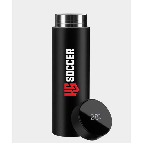 Garrafa Térmica KS Preta com Termômetro 500ml