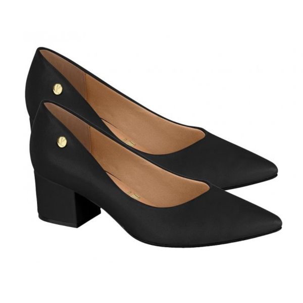  Sapato Scarpin Vizzano Salto Bloco Preto