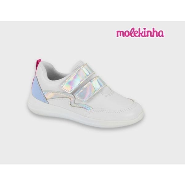Tênis Branco Molekinha com velcro