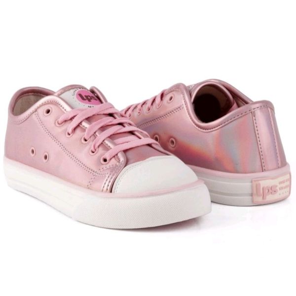 Tenis Infantil Feminino WorldColors Star Love - Rosa holográfico