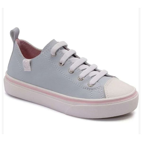 Tenis Infantil Feminino Klin Freestyle Azul Candy Rosa