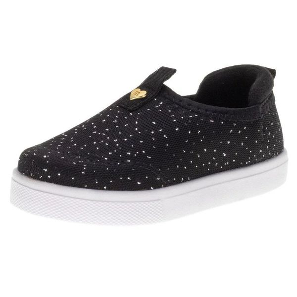 Tênis Infantil Baby Slip On Molekinha - Preto