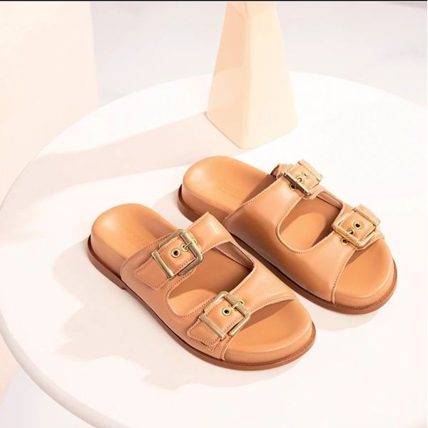 Chinelo Modare Flatform Comfort Duas Tiras Feminino Bege