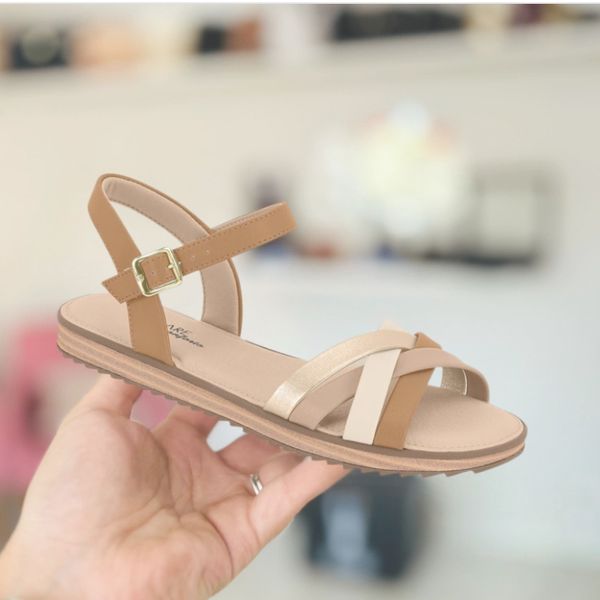 Sandália Rasteira Modare Dourado
