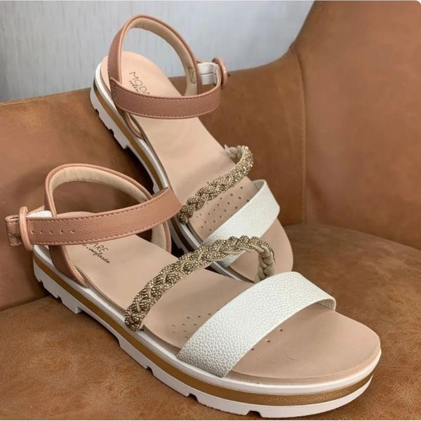 Sandália Feminina Modare Flat CRAQUELE-FLOATHER-TIRA PRONTA