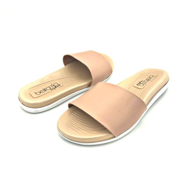 Chinelo Slide Beira Rio Conforto Nude