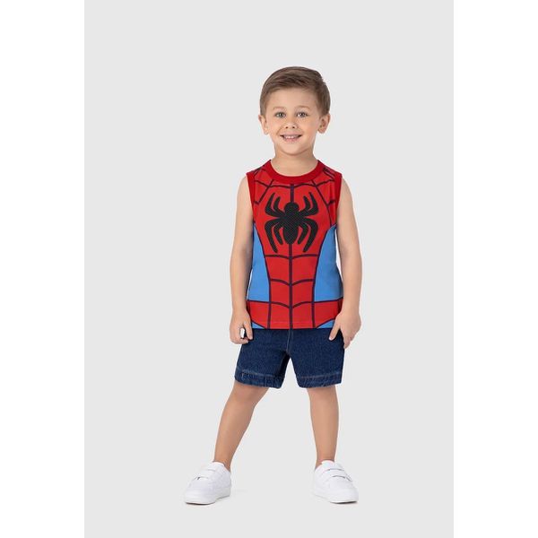 Regata Infantil Menino Homem-Aranha Go Spidey! Malwee Kids